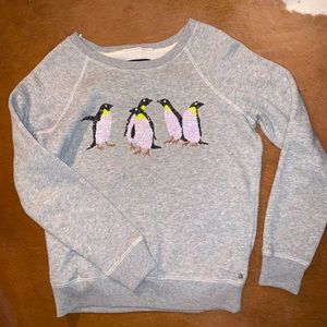 Sequin Penguin Crewneck from American Eagle